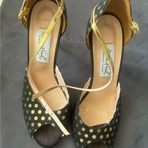 COMME Il FAUT Shoes polka dot y2k sandals rare heels buenos aires open toe